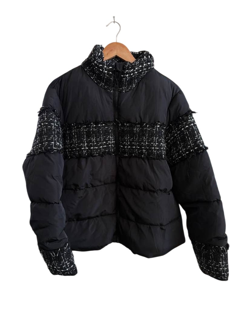 Venus Tweed Accent Puffer Outerwear