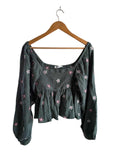 Altar’d State Floral Peplum Long Sleeves