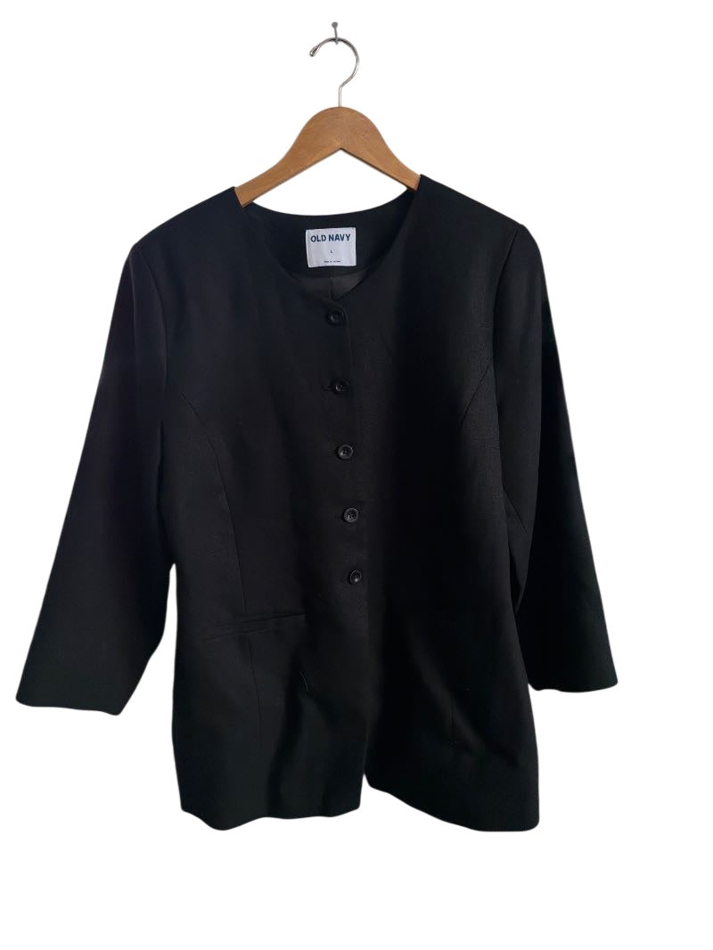 Old Navy Button-Up Blazer Long Sleeves