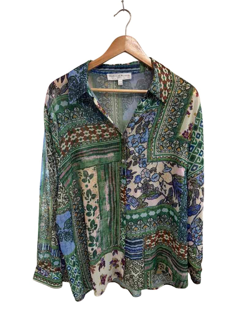 Chelsea & Theodore Patterned Button-Up Long Sleeves