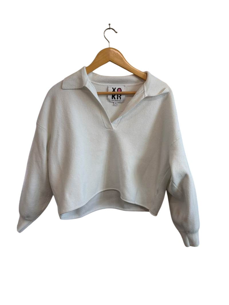 XO KR Kerri rosenthal Collared Cropped Long Sleeves
