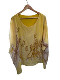 Floral Print Blouse Short Sleeves
