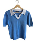 Lisette L Collared Knit Short Sleeves