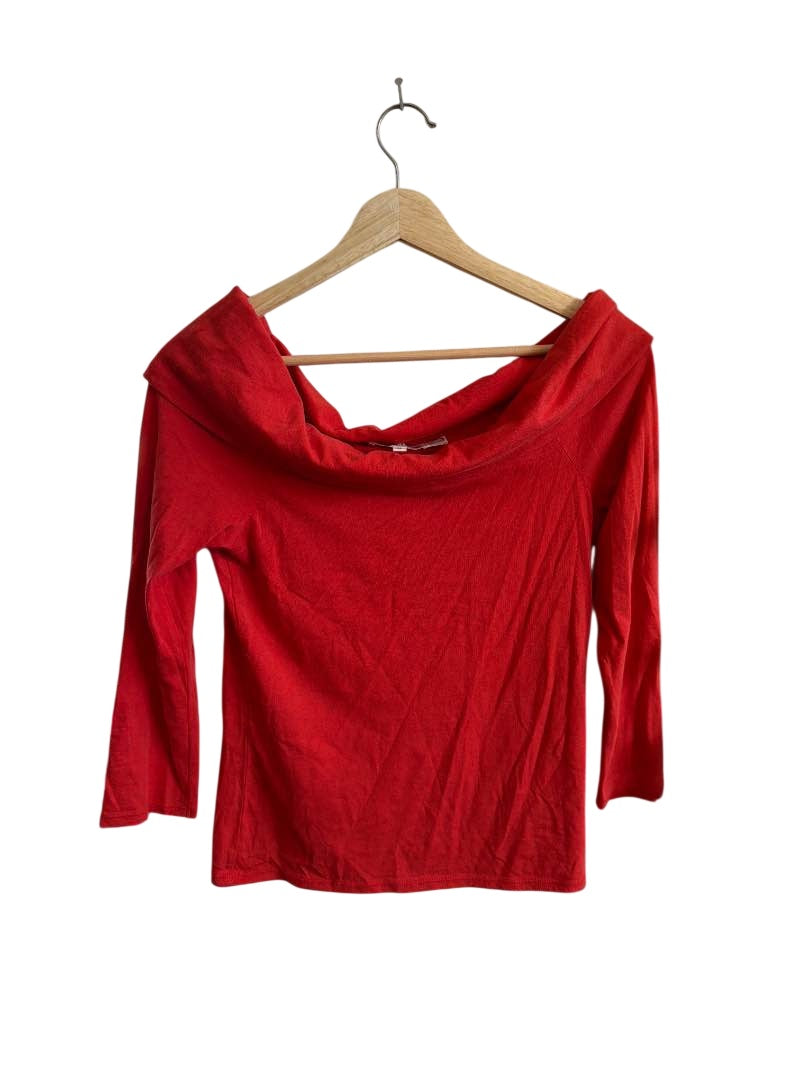 Nation Los Angeles Off-Shoulder Top Long Sleeves