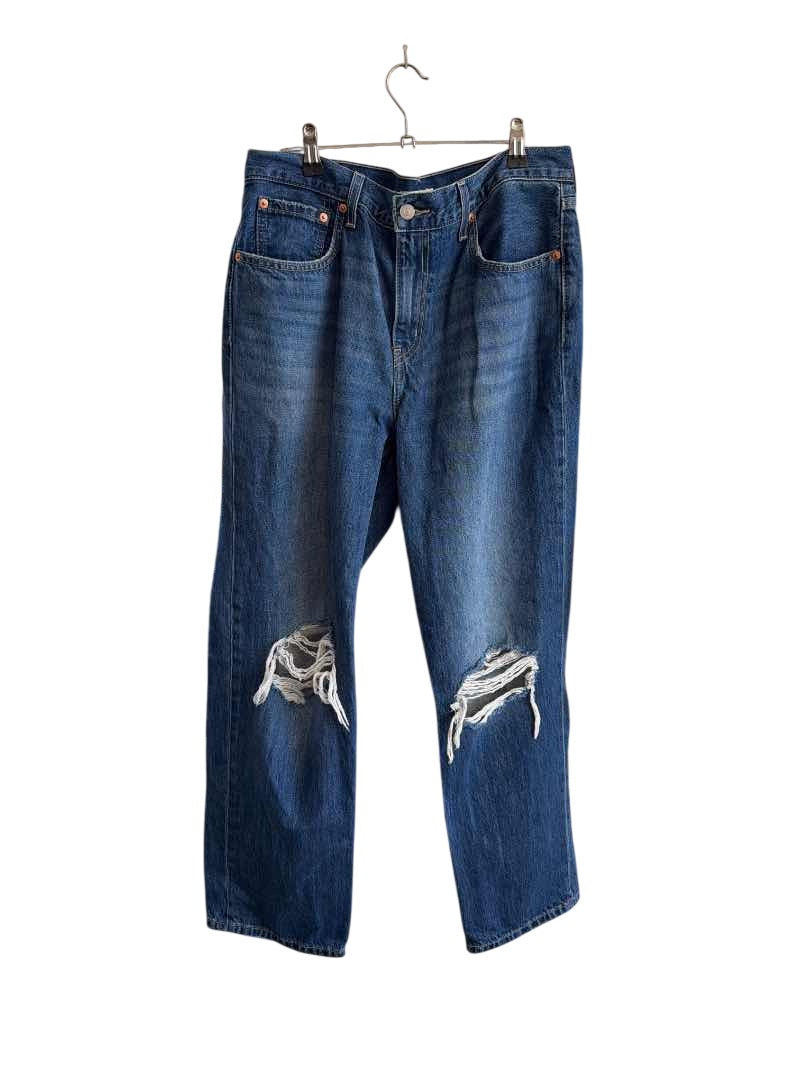 Levi Strauss Distressed Straight Leg Jeans