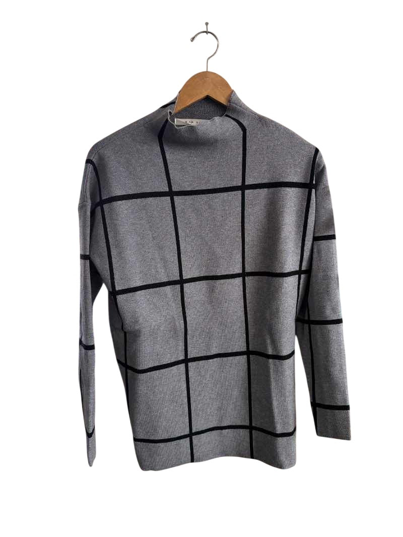 Max Studio Grid Pattern Sweaters