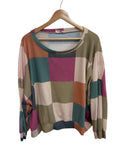 Hopely Patchwork Knit Long Sleeves