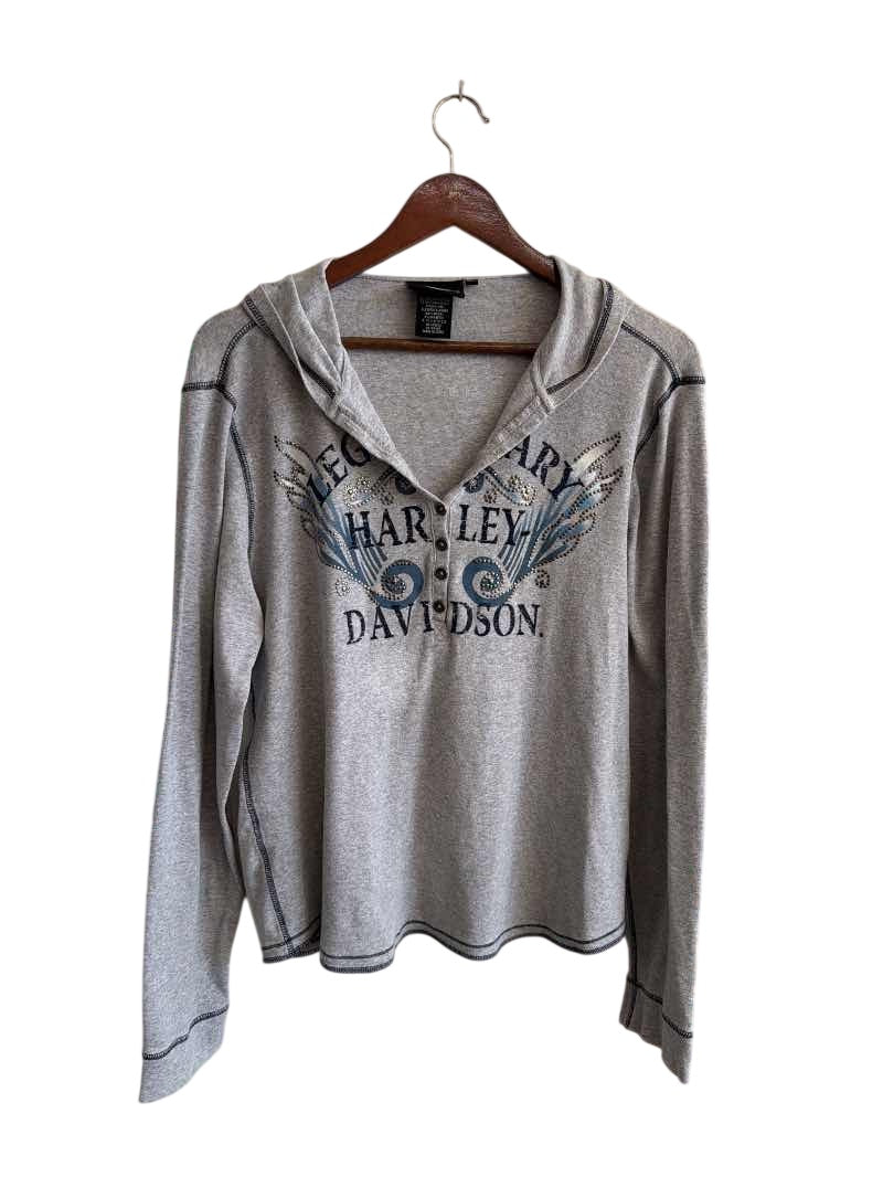 Harley Davidson Graphic Hoodie Vintage