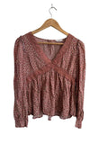 In Bloom Floral V-Neck Long Sleeves