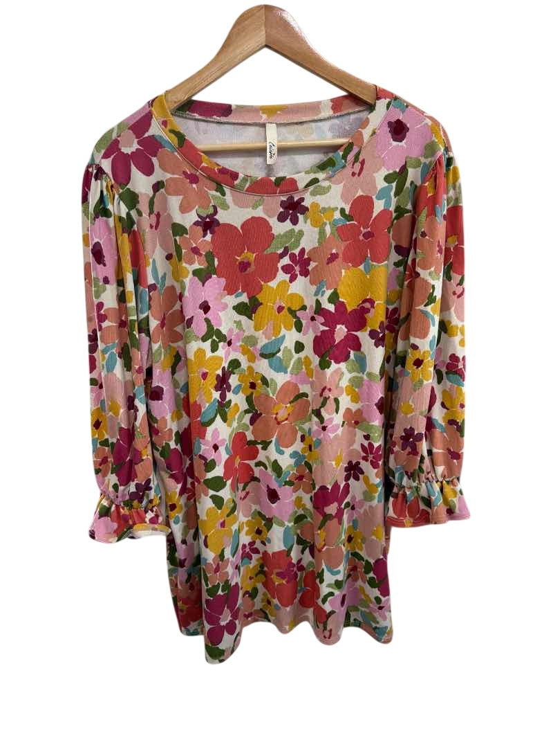 Celeite Floral Print Long Sleeves
