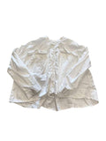 Scoop Button-Down Shirt Long Sleeves