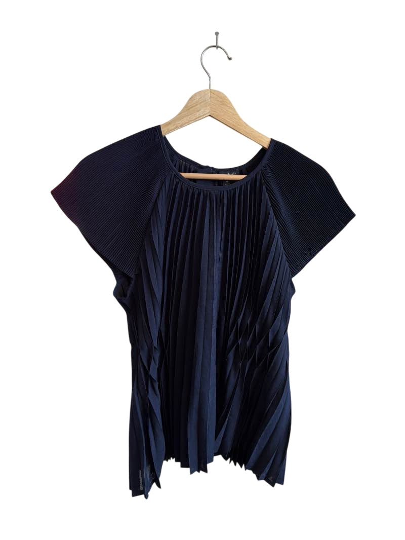 Current air Pleated Blouse Short Sleeves
