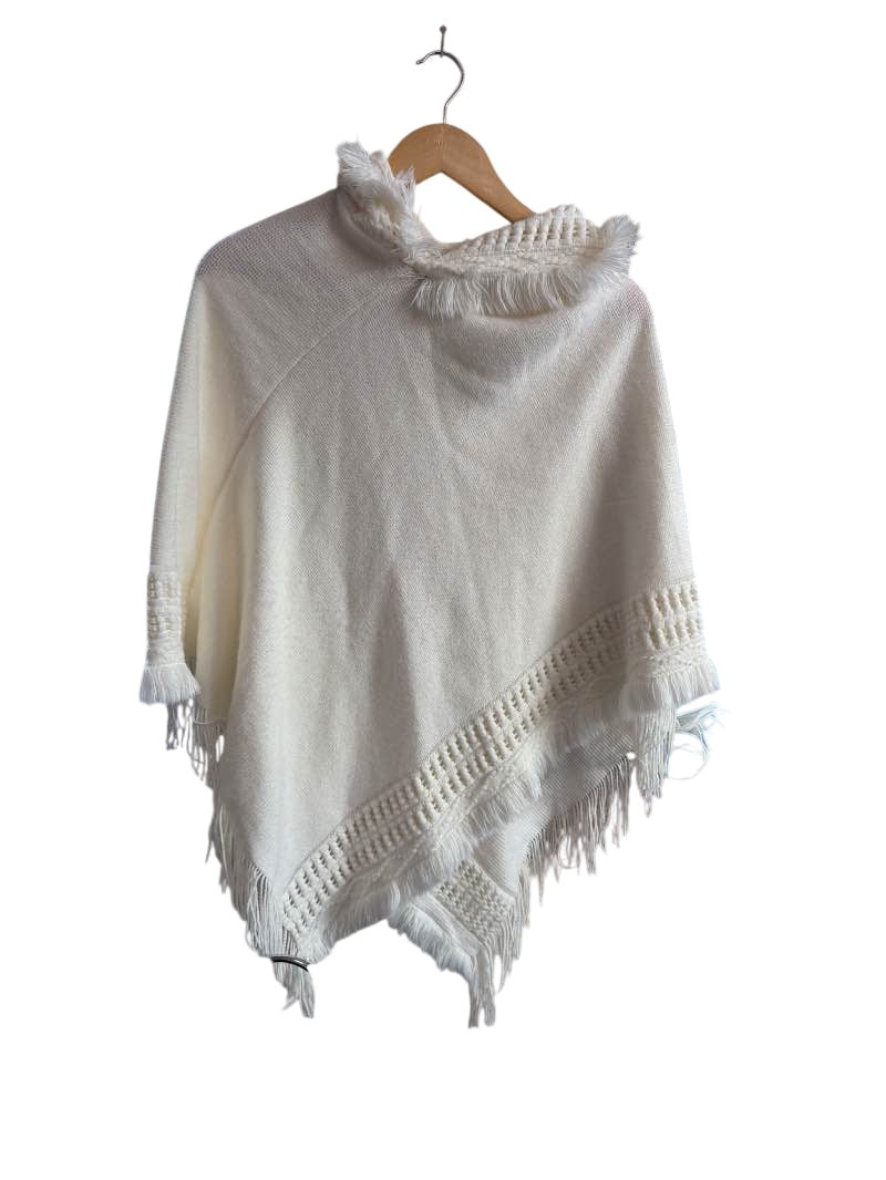 Sylvia Alexander Fringe Poncho Vintage